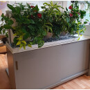 System GPL24 - 24 PlantaNova incl. Innenrahmen & Kunststoffgefäß RE120x40/H75, strukturlack RAL