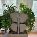 System GWA-12042-2 - 24 PlantaNova incl. Wanne und Aufsetzrahmen aus VA - 120x42/H50