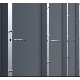 PLANTANOVA - UK Systemschiene Vertikal Aluminium 40x40x2/1950mm - vorkonfiguriert für 10 U-Schienen 15x15x30