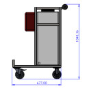 huwag 10 - Gießwagen mit Akku-Tauchpumpe, 105L Tank