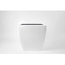 Supremo Gefäß QU 70/h68, lackiert in RAL 9010 HS