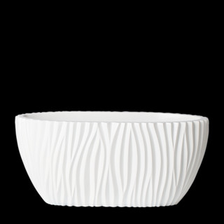 Fjord Oval 45x19/H21, lackiert in RAL 9010 reinweiss HS