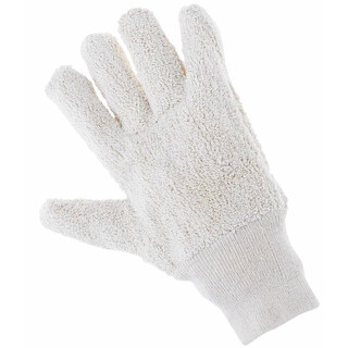 Staubhandschuh-Paar Frottee, uni  (Beutel-VE 5)