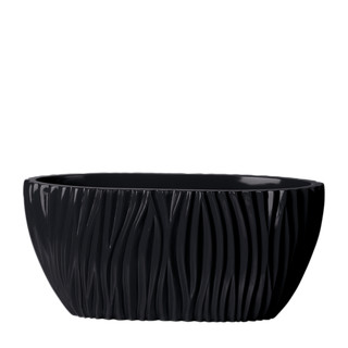 Fjord Oval 45x19/H21, lackiert in RAL 9005 schwarz HS