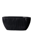 Fjord Oval 45x19/H21, lackiert in RAL 9005 schwarz HS