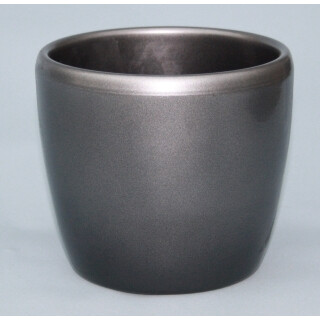 VENUS Keramikgefäß 22/19 dunkelsilber glanz