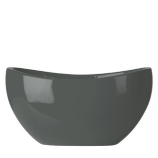 Ovation Schale 50x23/h25, lackiert in RAL 7043 verkehrsgrau B Hochglanz